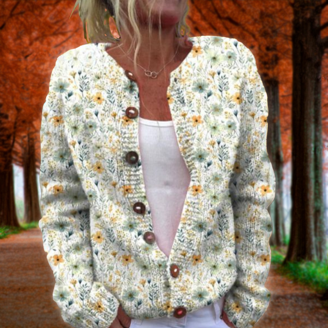 Marta | Cardigan with floral print - Bond Bristol