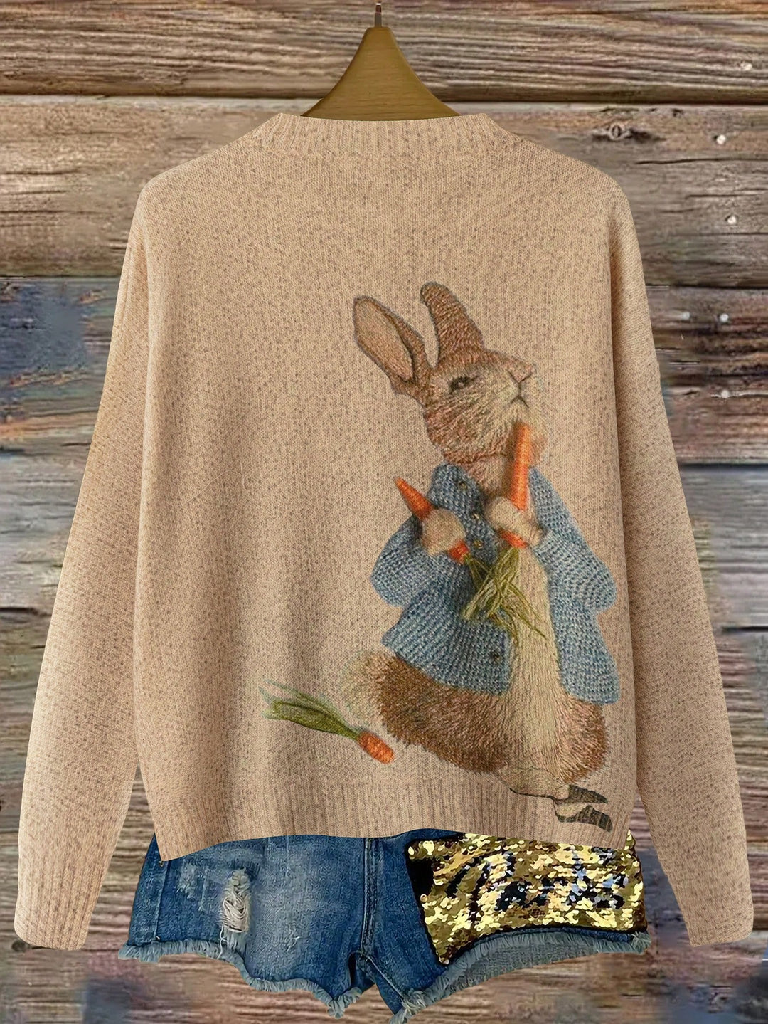 Ernest | Women's turtleneck sweater with Rabbit