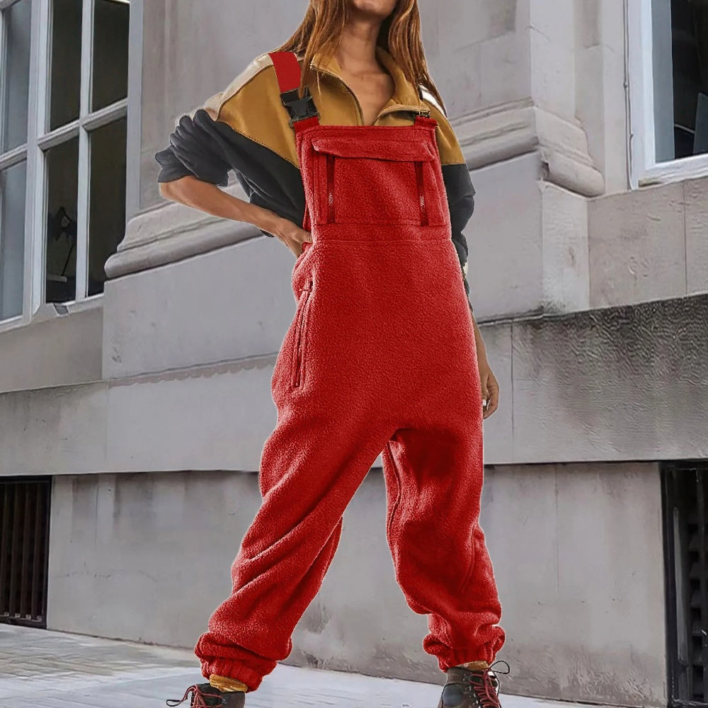 Antonella - Adjustable Corduroy Fleece Jumpsuit - Bond Bristol