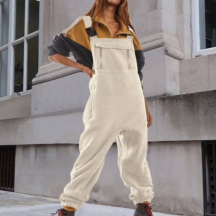 Antonella - Adjustable Corduroy Fleece Jumpsuit - Bond Bristol