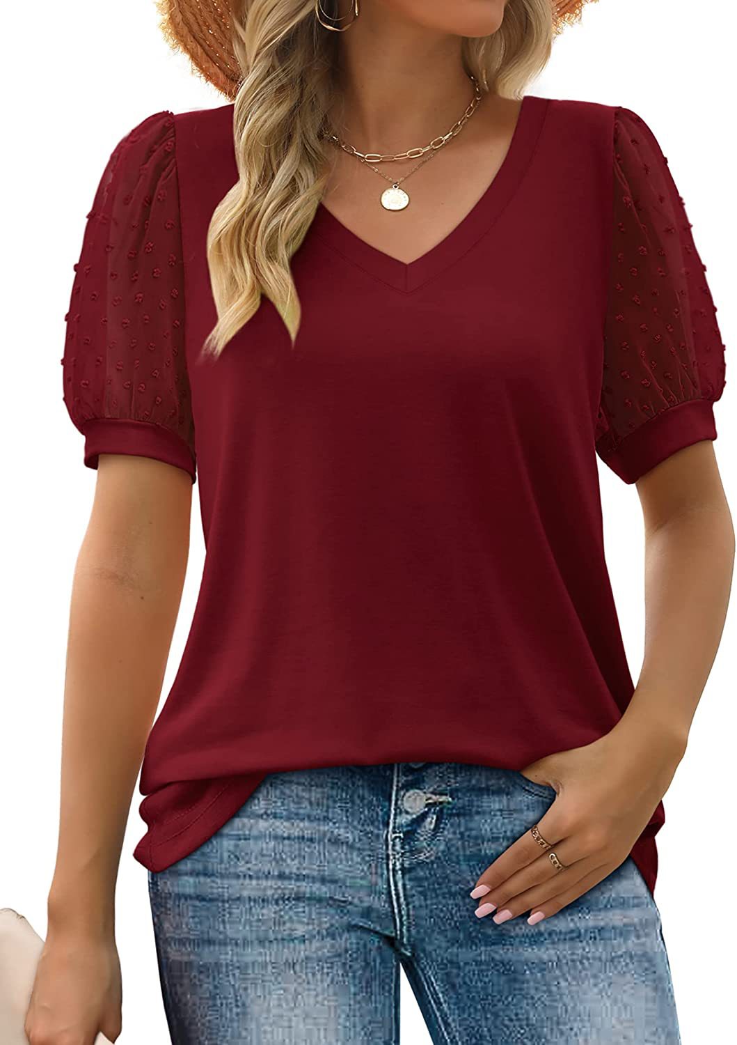 Lara - Elegant Top with V-Neck