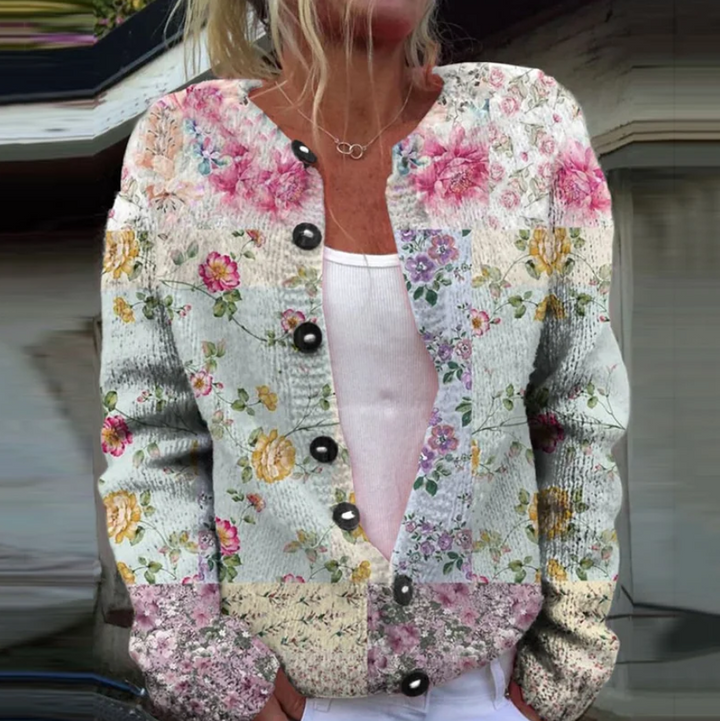 Marta | Cardigan with floral print - Bond Bristol