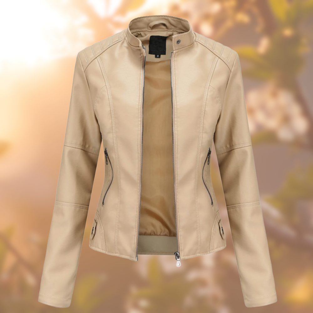 Agata - Essential Leather Jacket - Bond Bristol