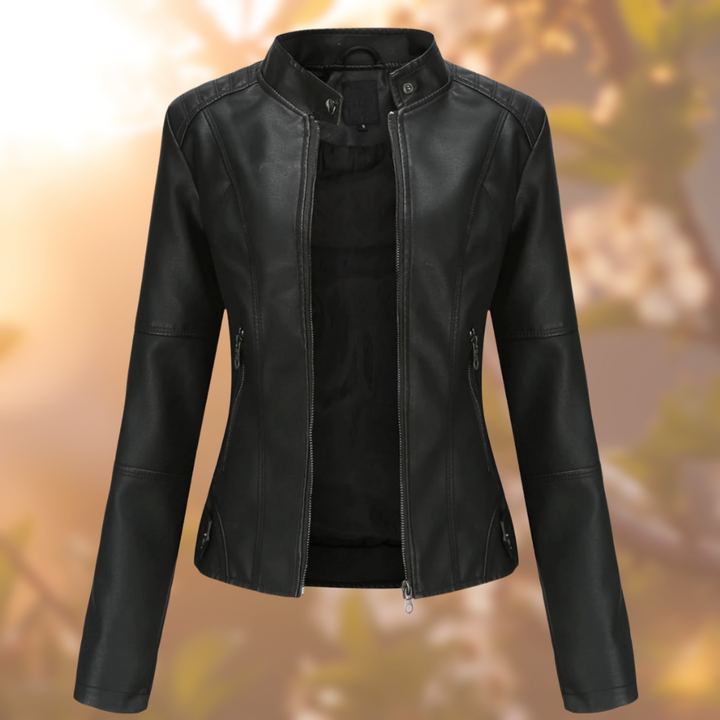 Agata - Essential Leather Jacket - Bond Bristol