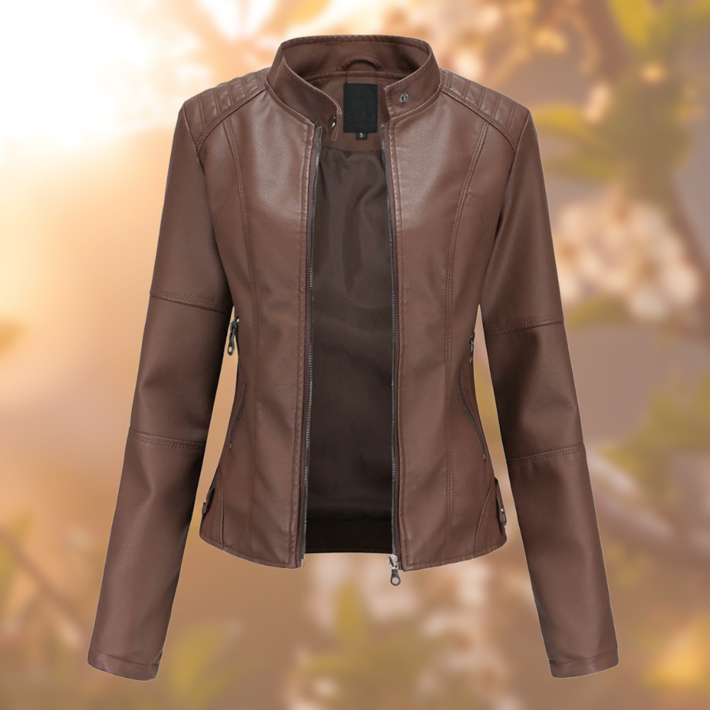 Agata - Essential Leather Jacket - Bond Bristol