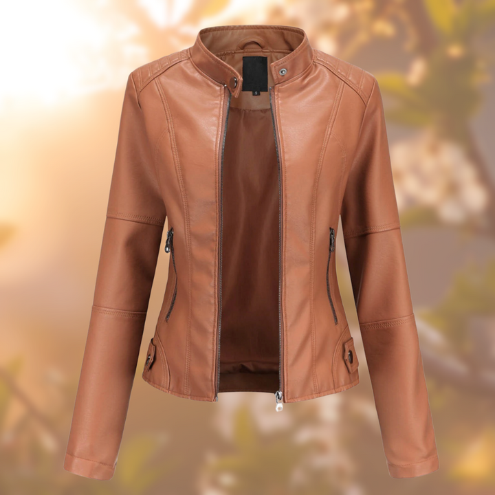 Agata - Essential Leather Jacket - Bond Bristol