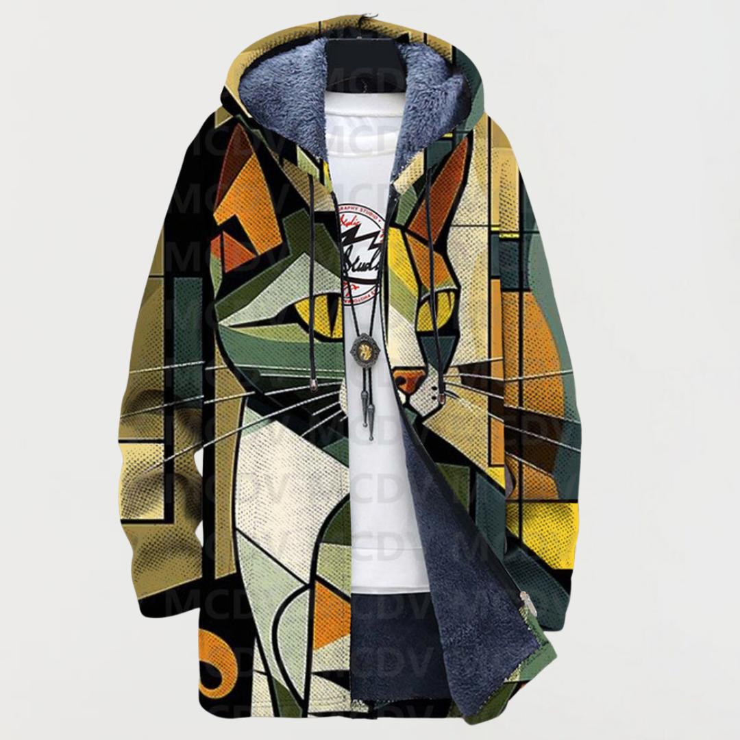 Frankie - Premium Cubist Feline Jacket - Bond Bristol