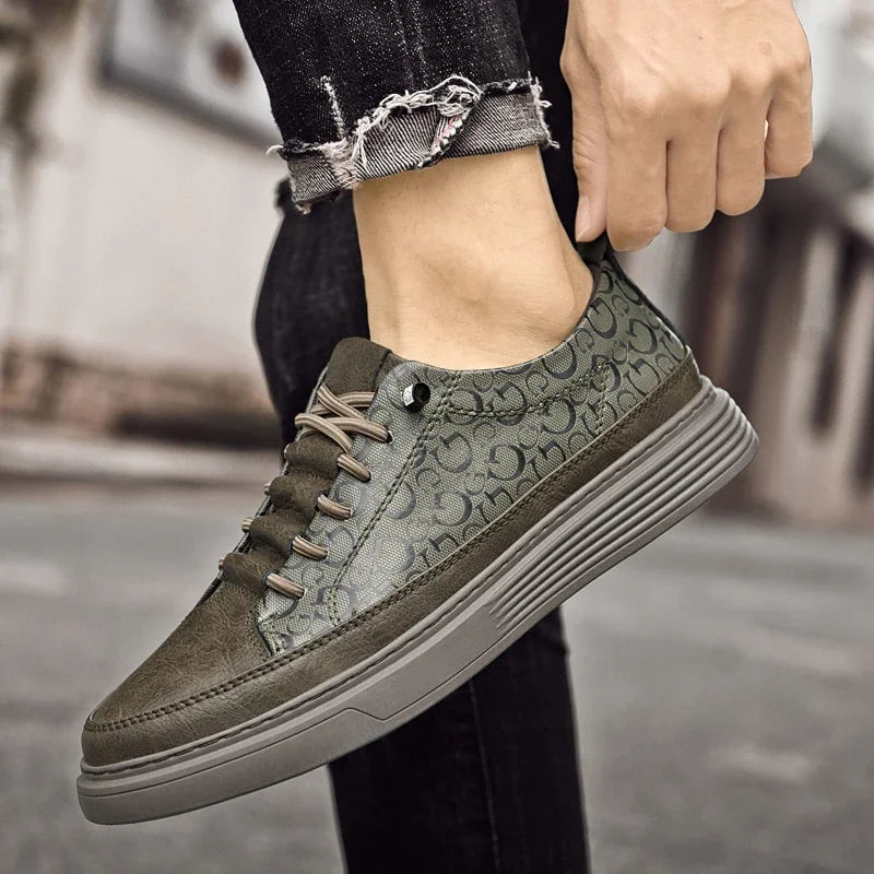 Urban Tempo - Textured Leather Sneakers - Bond Bristol