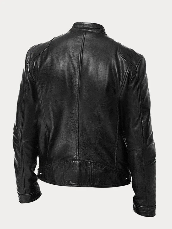 Dino - Men’s Leather Biker Jacket - Bond Bristol