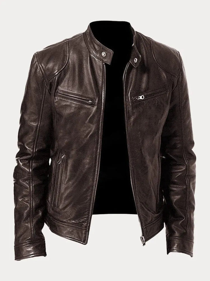 Dino - Men’s Leather Biker Jacket - Bond Bristol