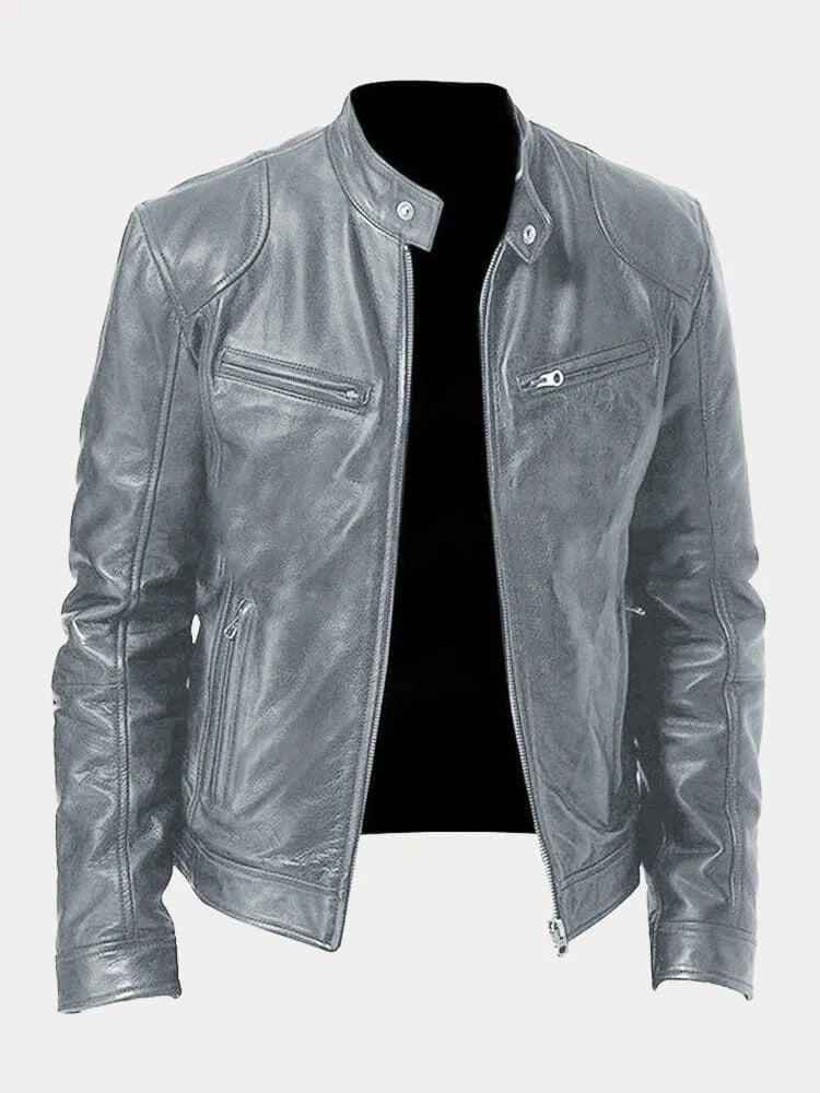 Dino - Men’s Leather Biker Jacket - Bond Bristol