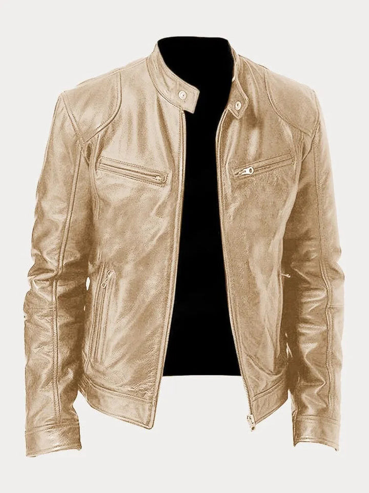 Dino - Men’s Leather Biker Jacket - Bond Bristol