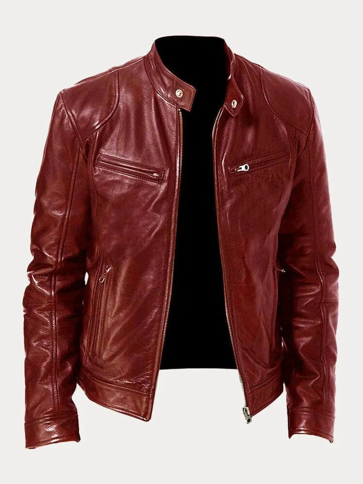 Dino - Men’s Leather Biker Jacket - Bond Bristol