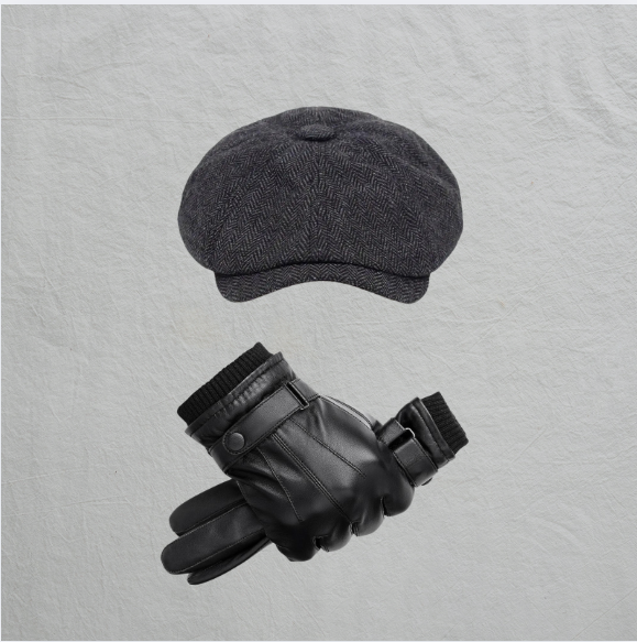 Finn - Leather Gloves + Beret - Bond Bristol