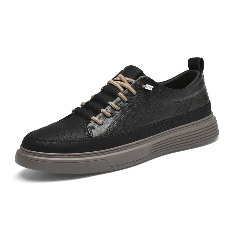 Urban Tempo - Textured Leather Sneakers - Bond Bristol