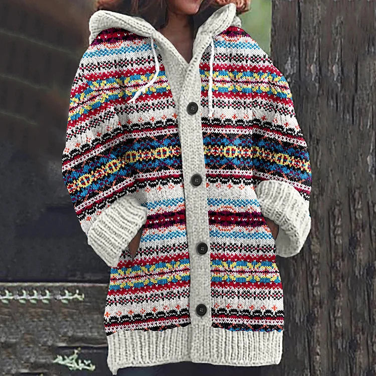 Neve | Winter hooded cardigan - Bond Bristol