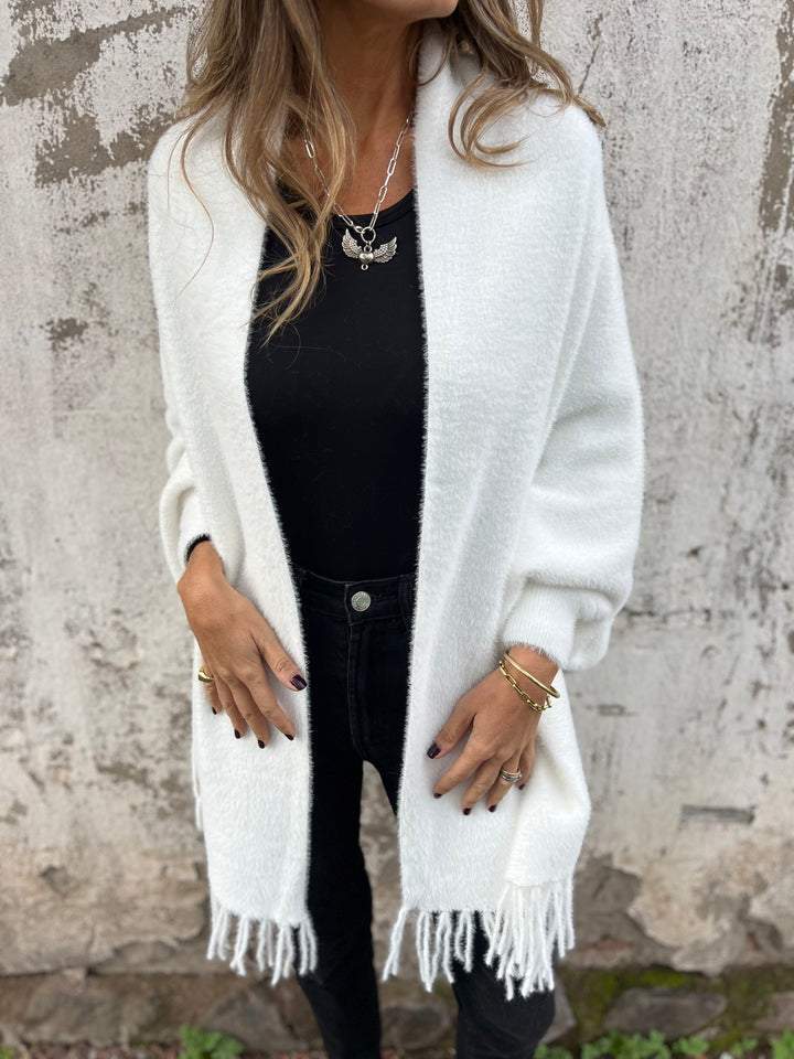 Anita - Elegant Cardigan with Fringe - Bond Bristol