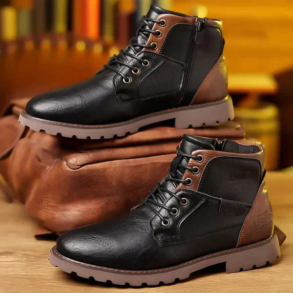 Jethro - Raw Leather Boots